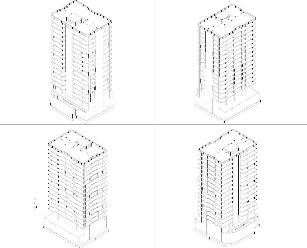 Multi-storey Building project view 3