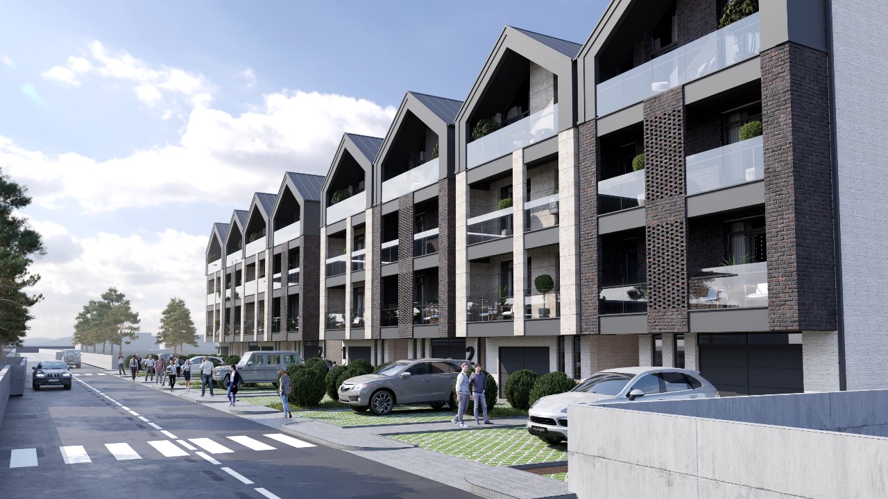 Four-storey Apartment Building პროექტის ხედი 1