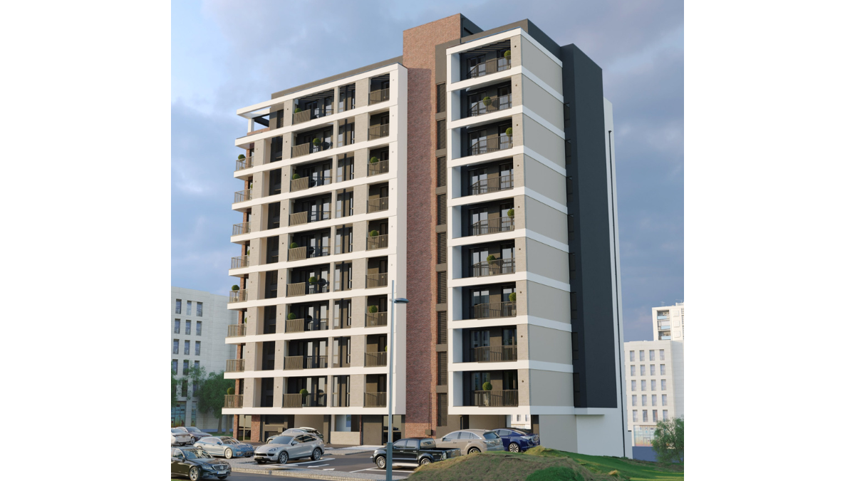 Marneuli Residence I faÃ§ade visualization