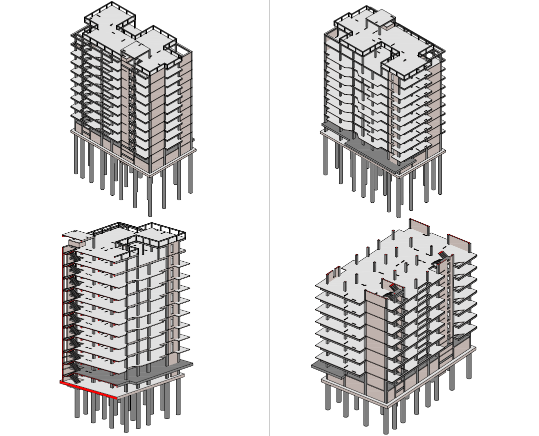 Marneuli Residence I structural views