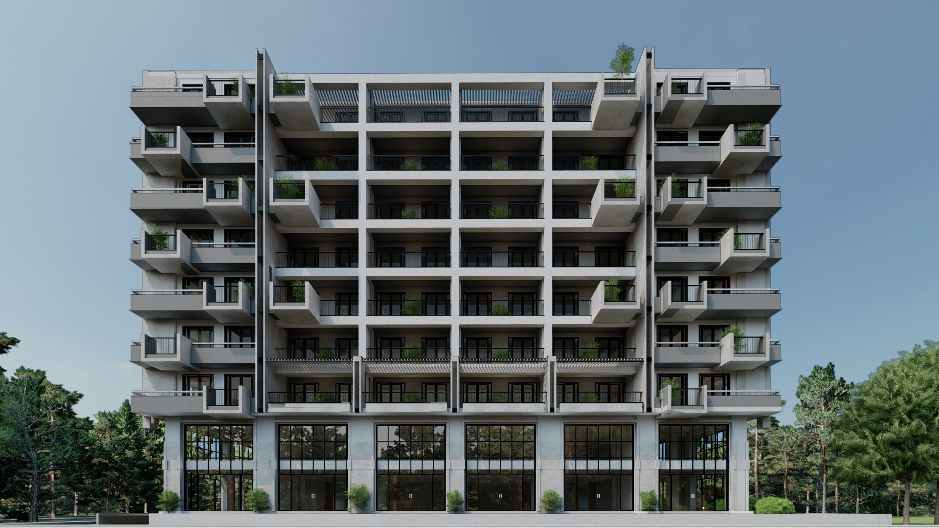 Multi-storey Complex In Marneuli project view 1