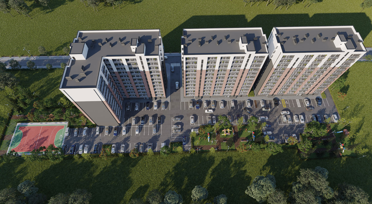 Residential Complex on Khindzmarauli str. პროექტის ხედი 2
