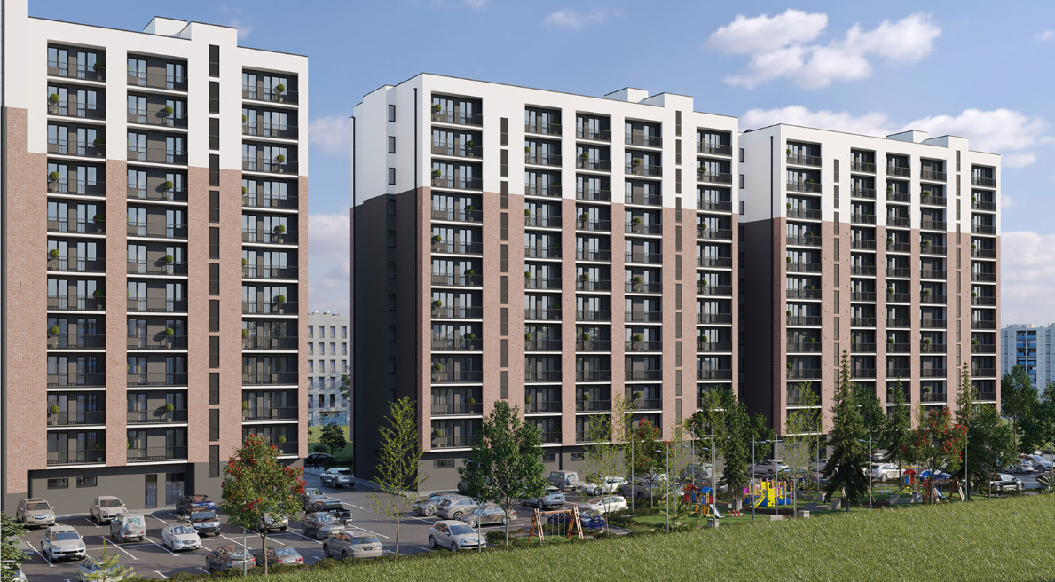 Residential Complex on Khindzmarauli str. პროექტის ხედი 1