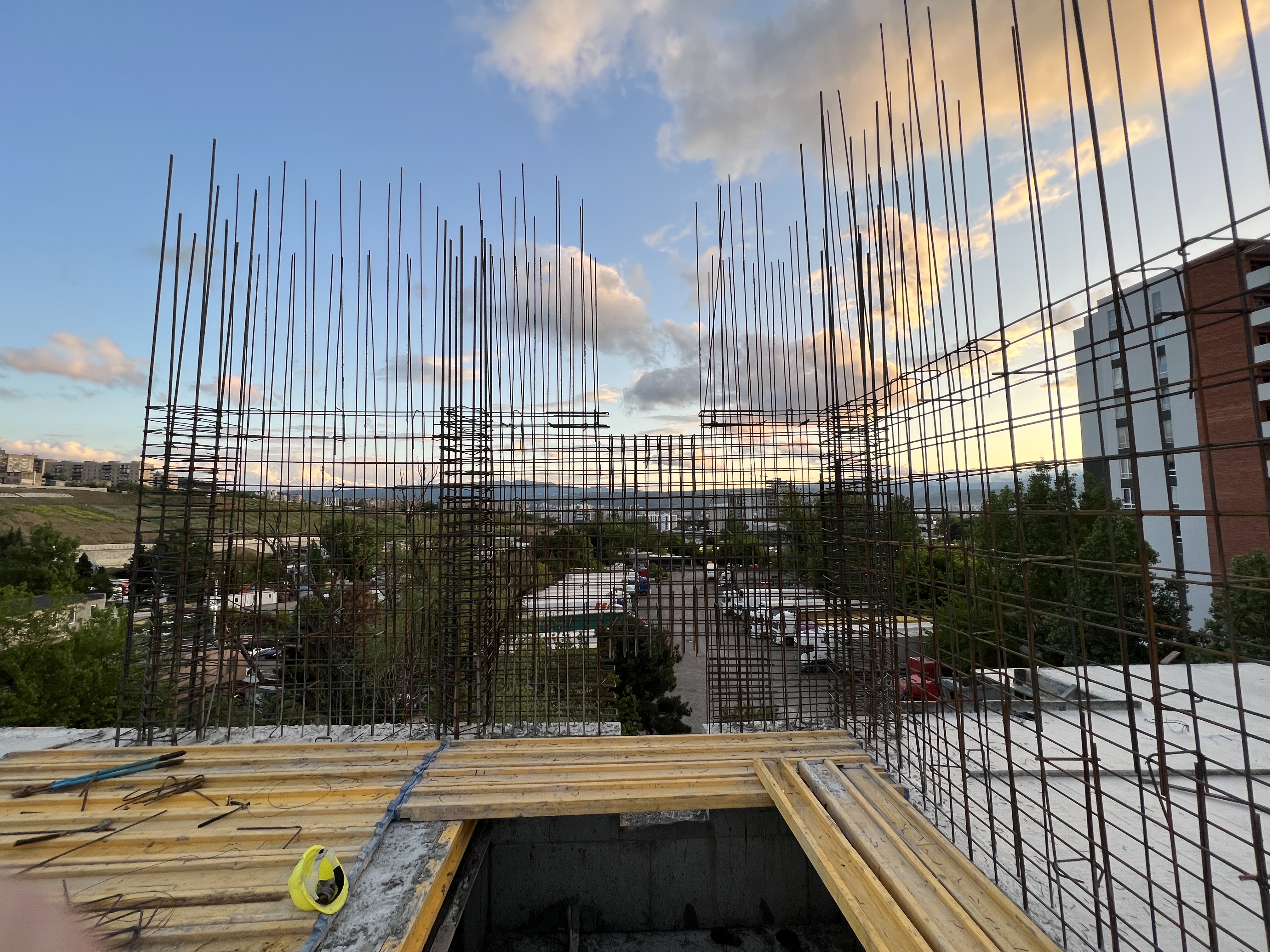 Reinforcement frame at a Nasakhi construction site